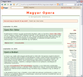 A régi Magyar Opera oldala